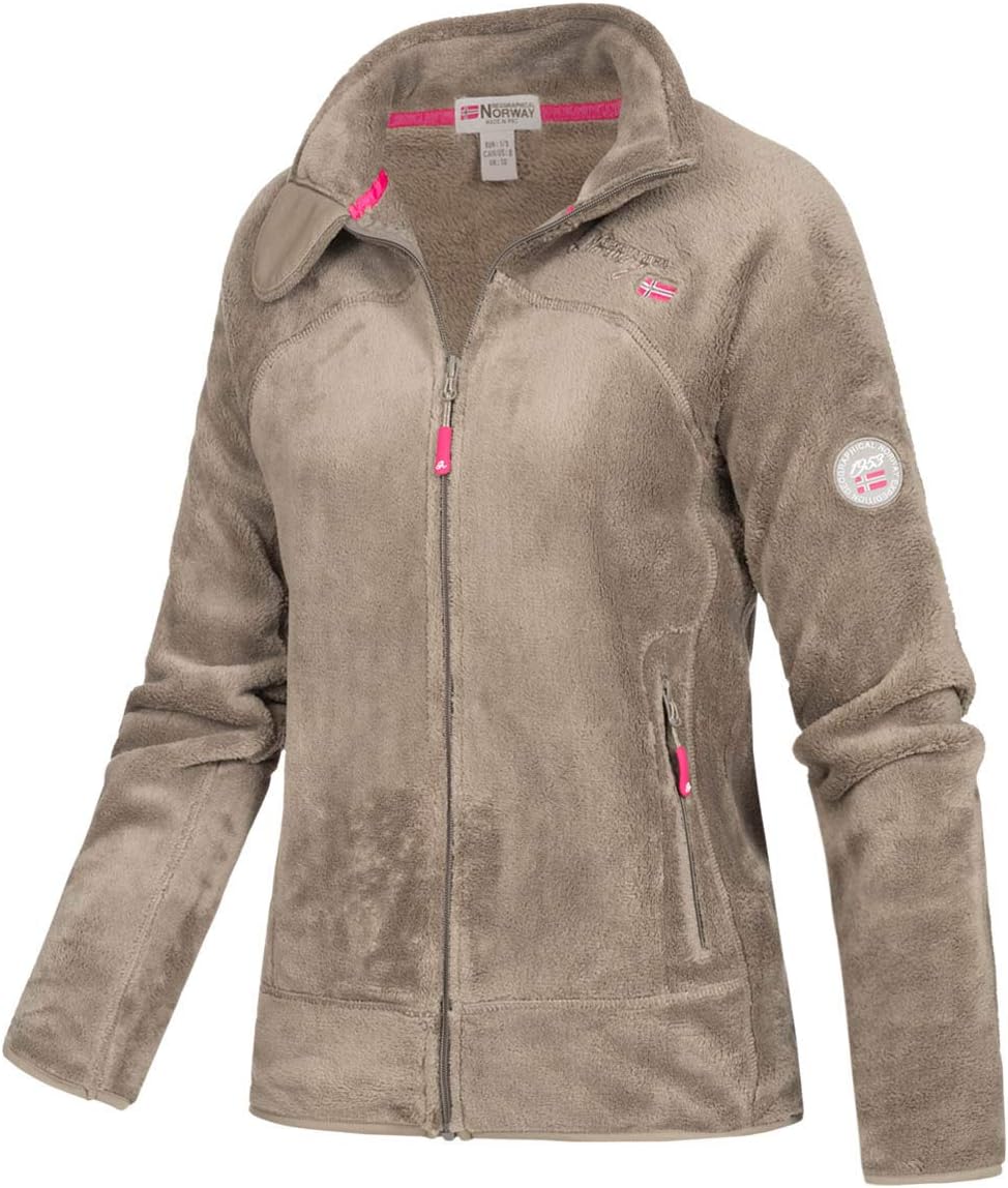 Geographical Norway Upaline Lady - Fleecejacke Damen Fine Frauen Warm Fermetur Zip - Jacke Fleece He