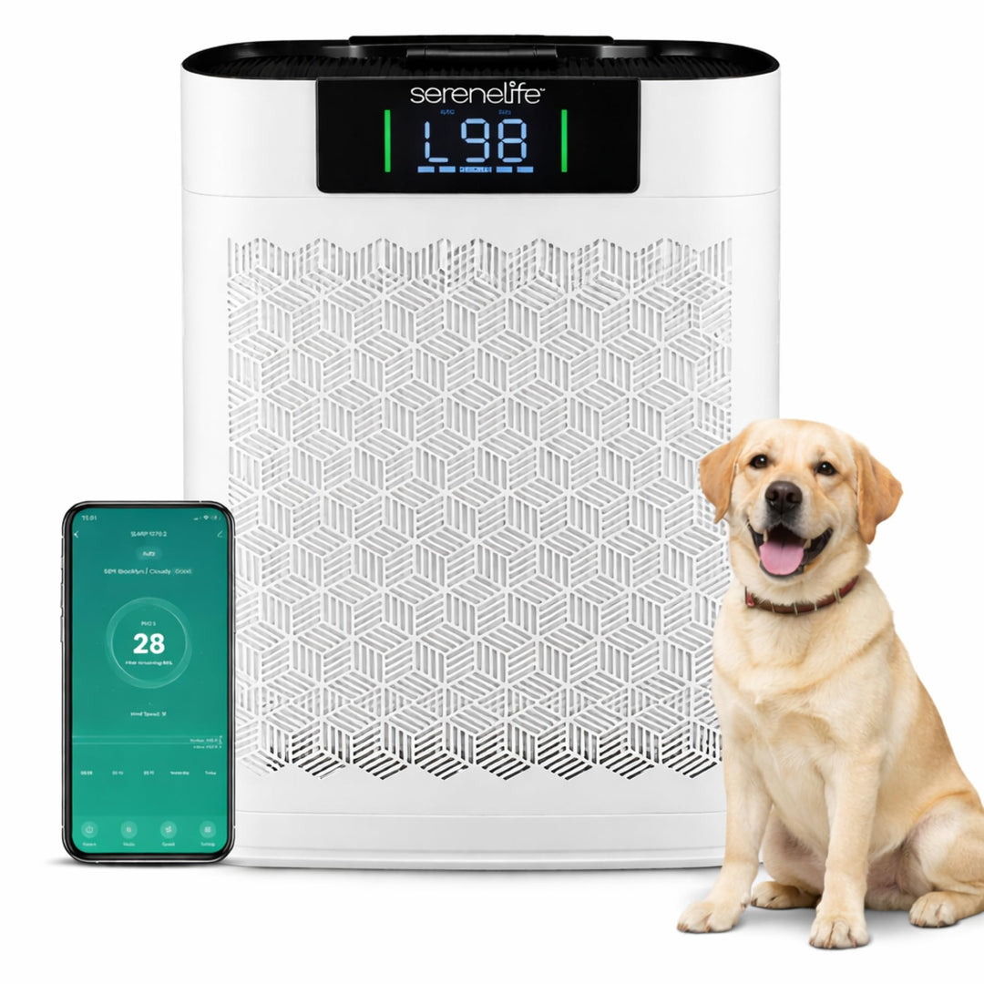 SereneLife Luftreiniger- für Allergiker mit HEPA Filter - 99,97% gegen Staub, Pollen, Schimmel &Tier