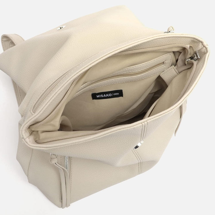 Freizeitrucksack für Damen - Eleganter Alltags-Rucksacktasche, Liba Beige