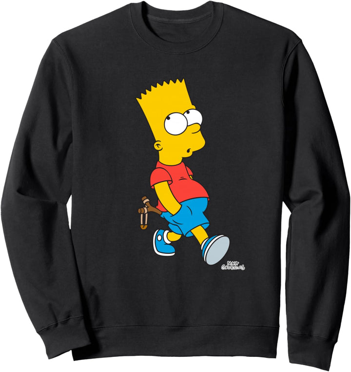The Simpsons Bart Simpson With Slingshot Sweatshirt