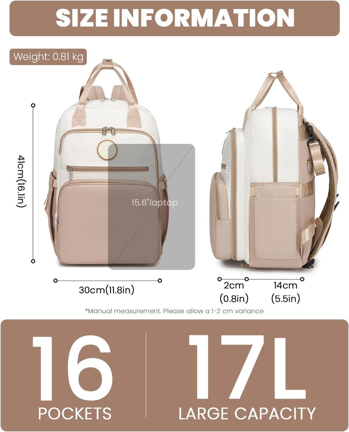 Miss Lulu Baby Wickelrucksack Gross Reiserucksack für Mama und Papa mit Kinderwagengurte Isolierter