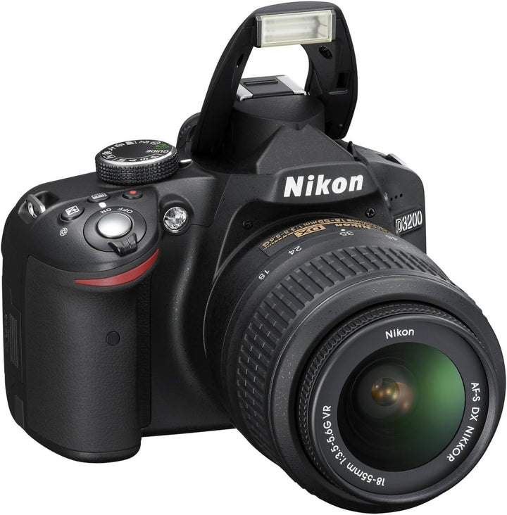 Nikon D3200 SLR-Digitalkamera (24 Megapixel, 7,4 cm (2,9 Zoll) Display, Live View, Full-HD) Kit inkl