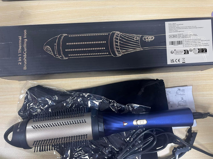 Rundbürste 45 mm Hot Brush,Thermal Brush,Thermo Brush, 3 in 1 Stylingbürsten mit Lockenbürste, Hot b