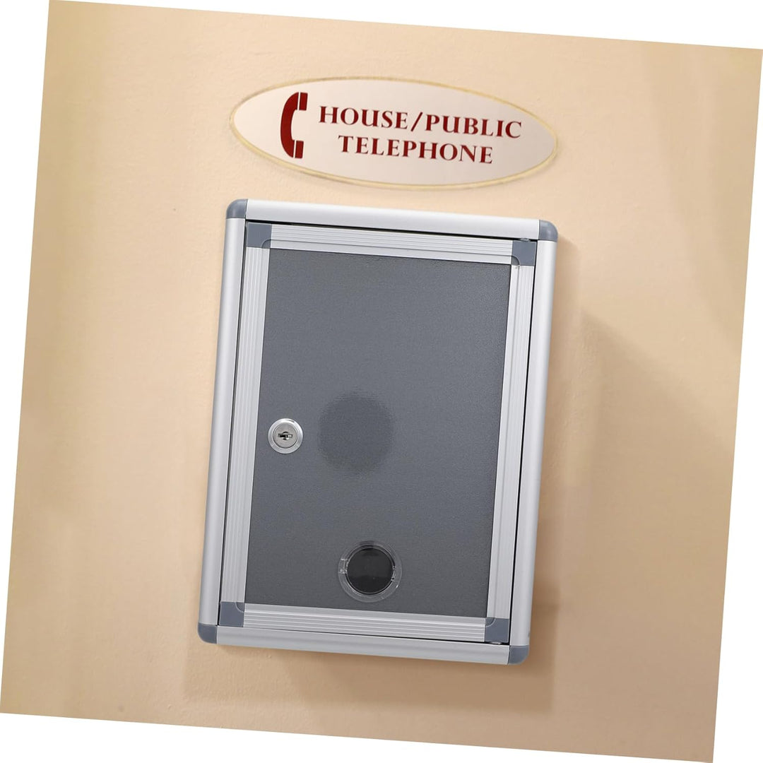 NUOBESTY Klassische Metallbox, Spendenbox Schlüssel Drop Box Karten Safe Lock Box Sichere sichere Au