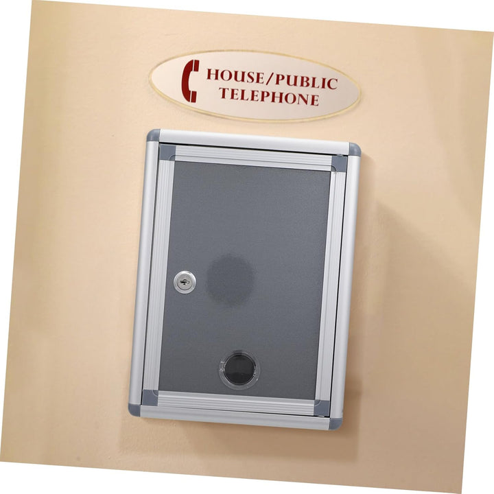 NUOBESTY Klassische Metallbox, Spendenbox Schlüssel Drop Box Karten Safe Lock Box Sichere sichere Au