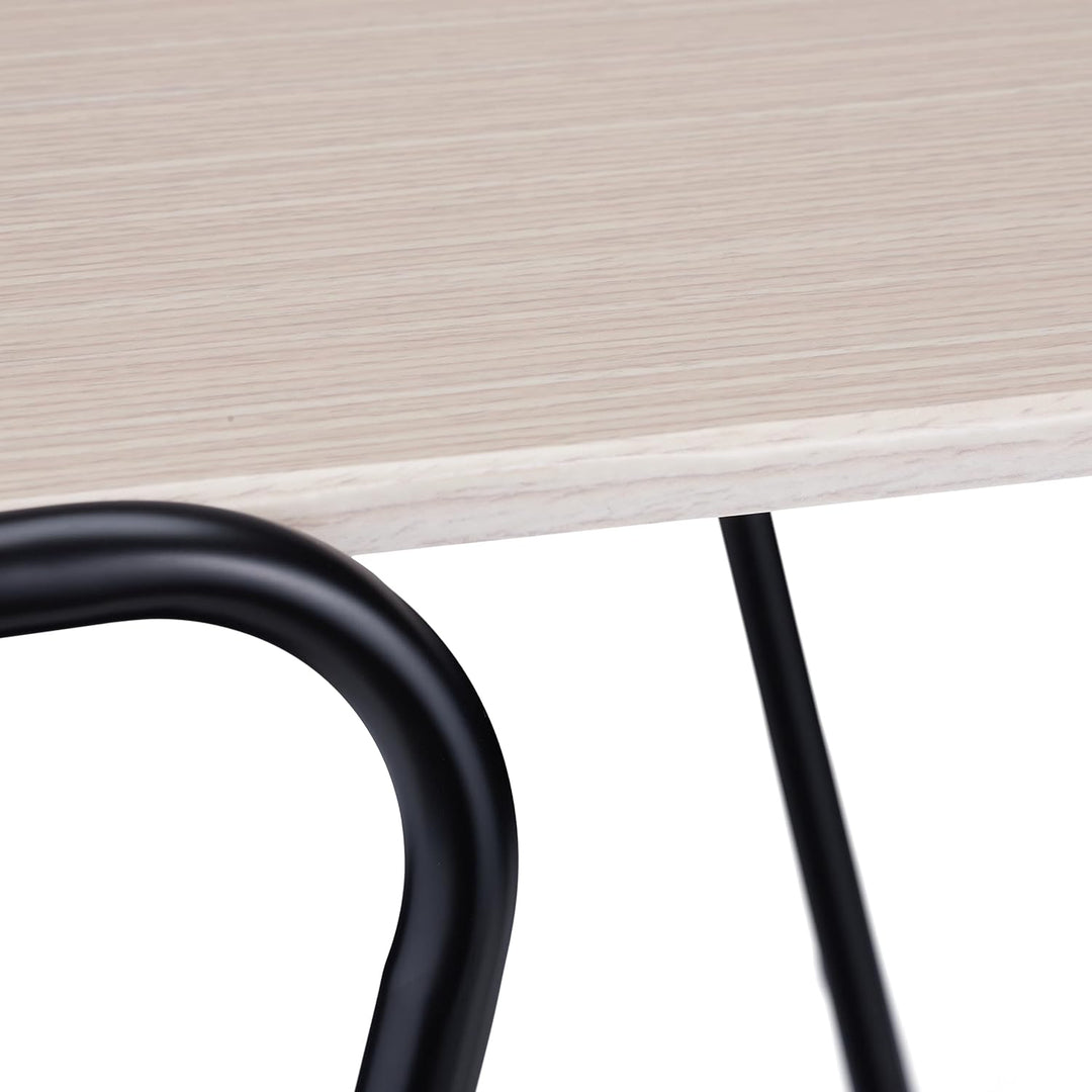 Relaxdays Beistelltisch mit Magazinablage, Metall, MDF, Tischplatte in Holzoptik, Beitisch HBT 55x45