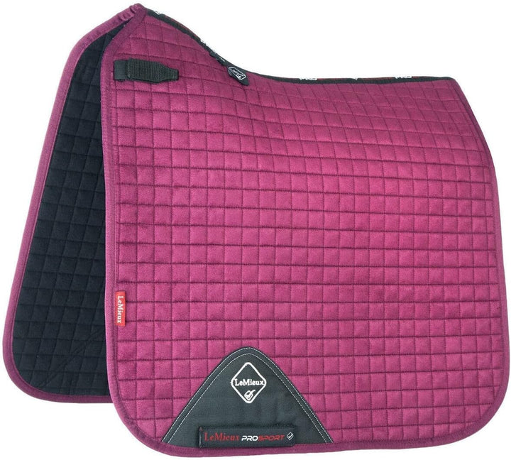 LeMieux Schabracke Sattelunterlage Dressurschabracke Luxury Square Suede Mist