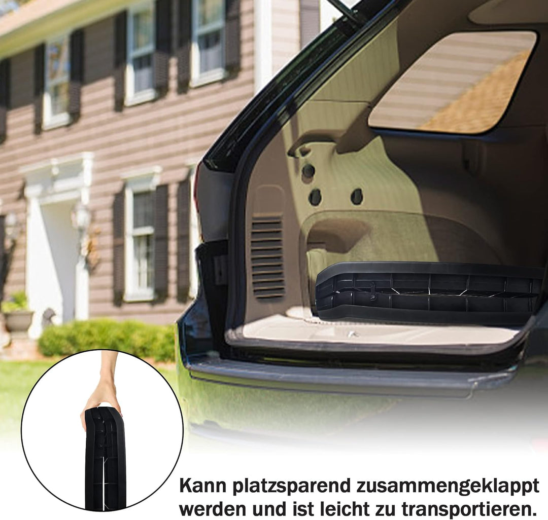 Hunderampe klappbar Hundetreppe Hunderampe Auto klappbar Kunststoff Kofferraum Einstiegshilfe Anti-R