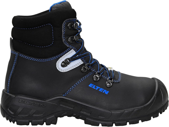 ELTEN Sicherheitsschuhe ALESSIO Steel Rubber XXW Mid ESD S3, Damen und Herren, Leder, Stahlkappe, le