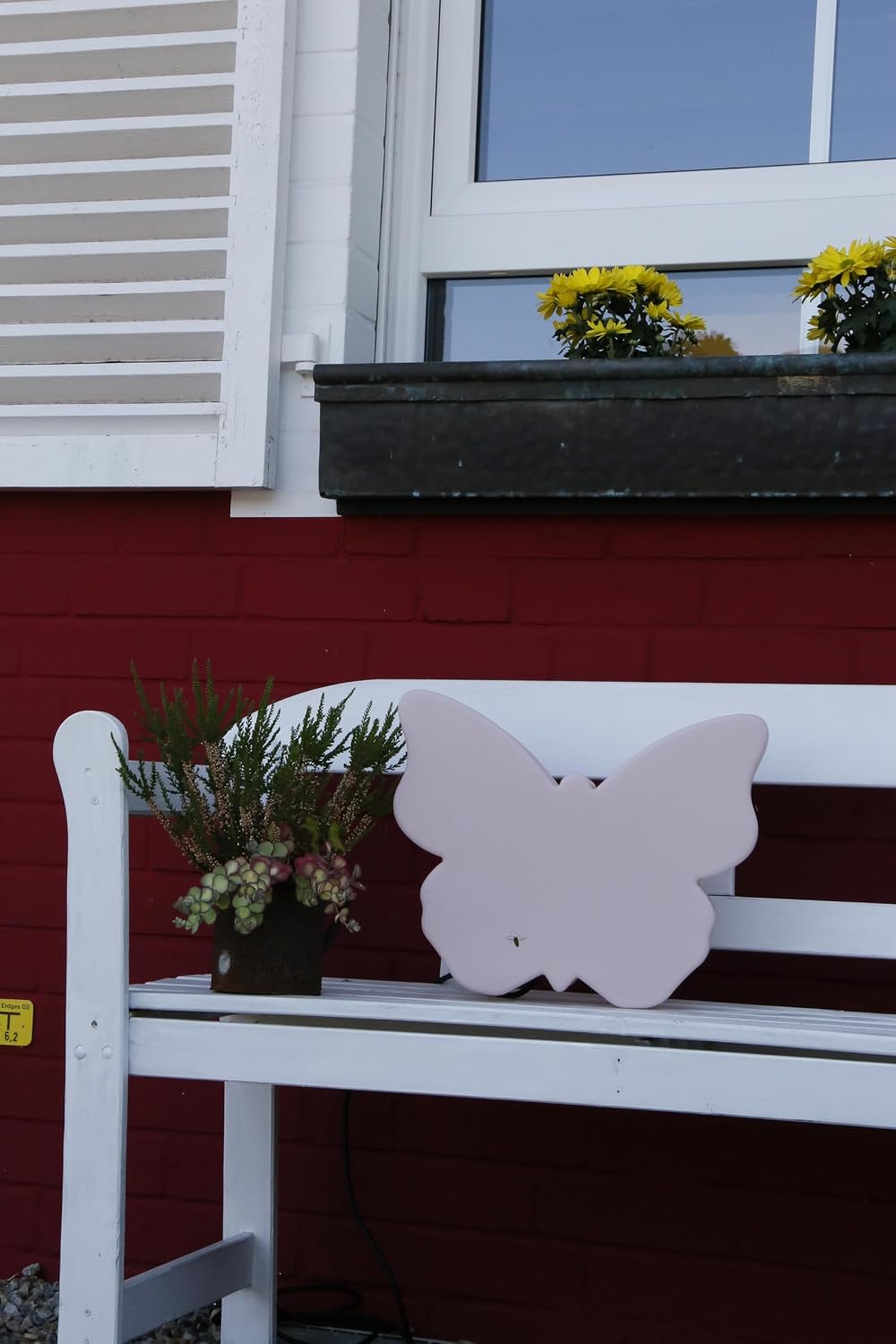 8 seasons design Shining Butterfly Solar LED Deko-Lampe Schmetterling 40 cm (rosa), inkl. Solarmodul