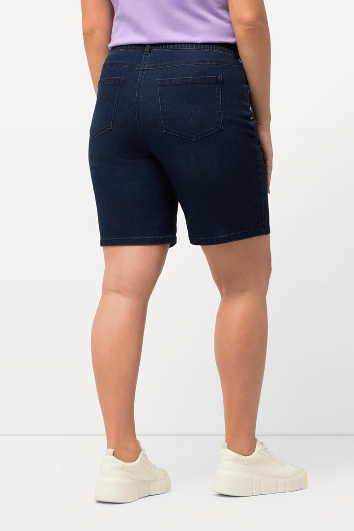 Ulla Popken Damen Freizeithose 47W / 32L Blau, 47W / 32L Blau