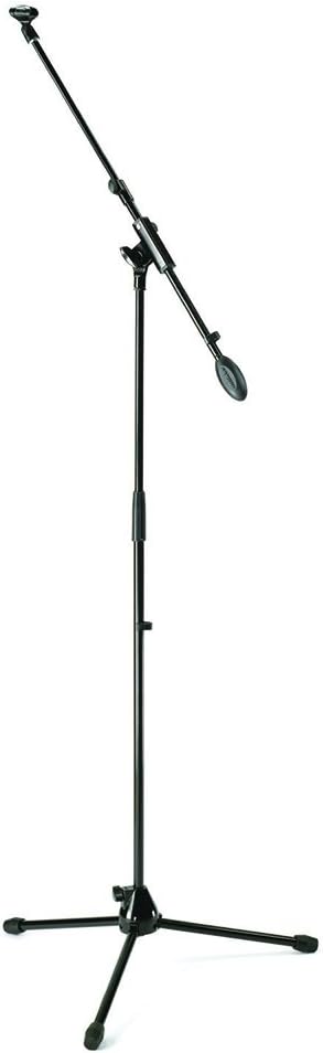 Samson MK5 Pack Mikrofonständer (Stativ, Mikrofonzange, Abschirmung, XLR-Kabel 5 m), Schwarz