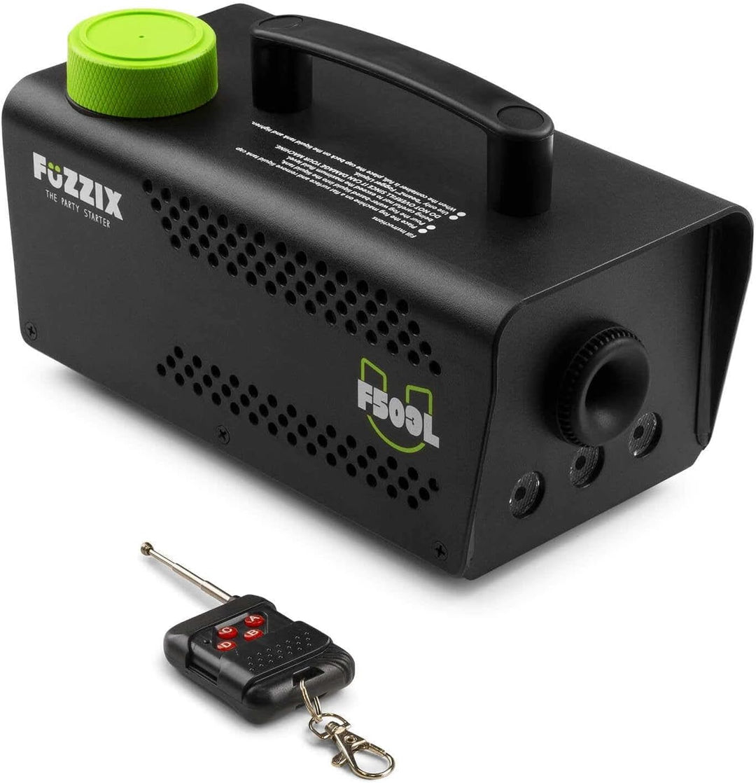 Fuzzix F503L Nebelmaschine mit Flüssigkeit, LED, 1L Nebelfluid, 500 Watt, Fernbedienung, Rauchmaschi