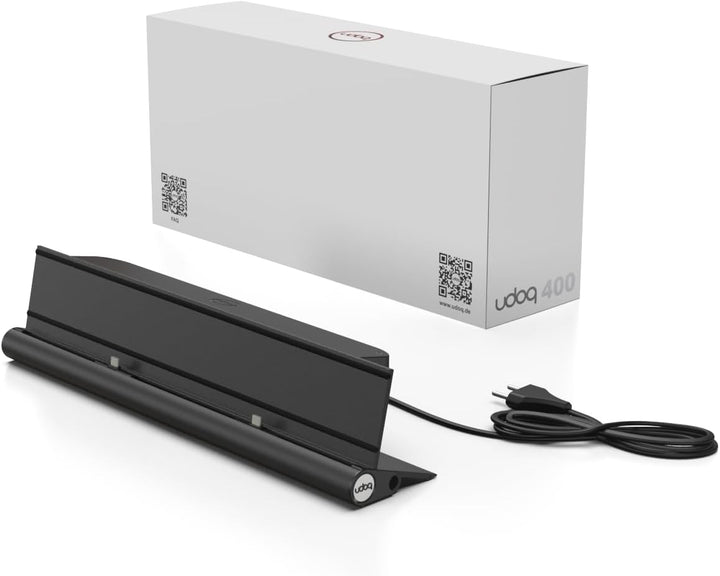 udoq 400 USB-C Ladestation aus Aluminium mit 2 Ladeplätzen und 68W Schnellladen, modulares Starter-S