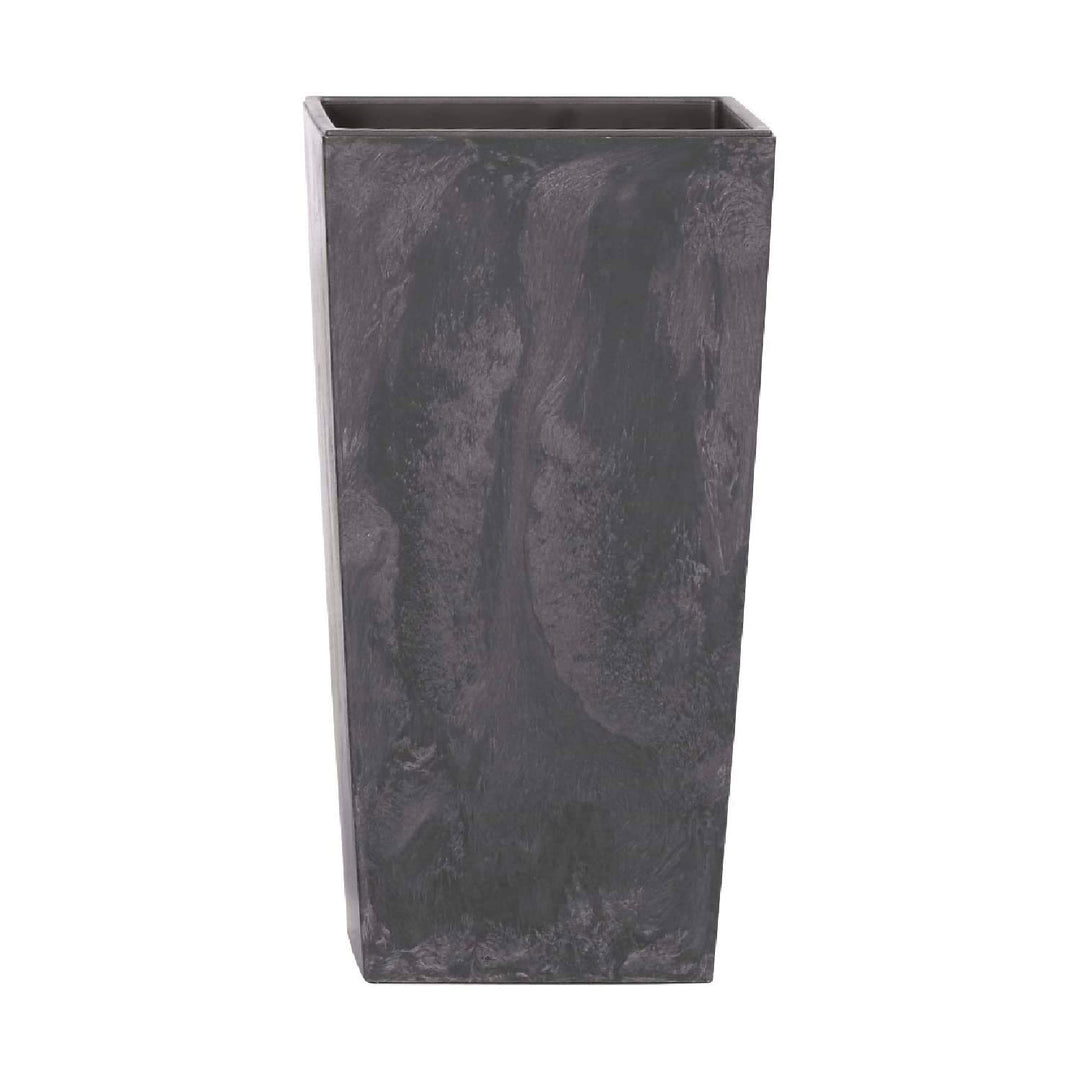 Maceta alta 35 L Prosperplast Urbi Square Effect de plástico CON depósito en color Antracita, 55 (al