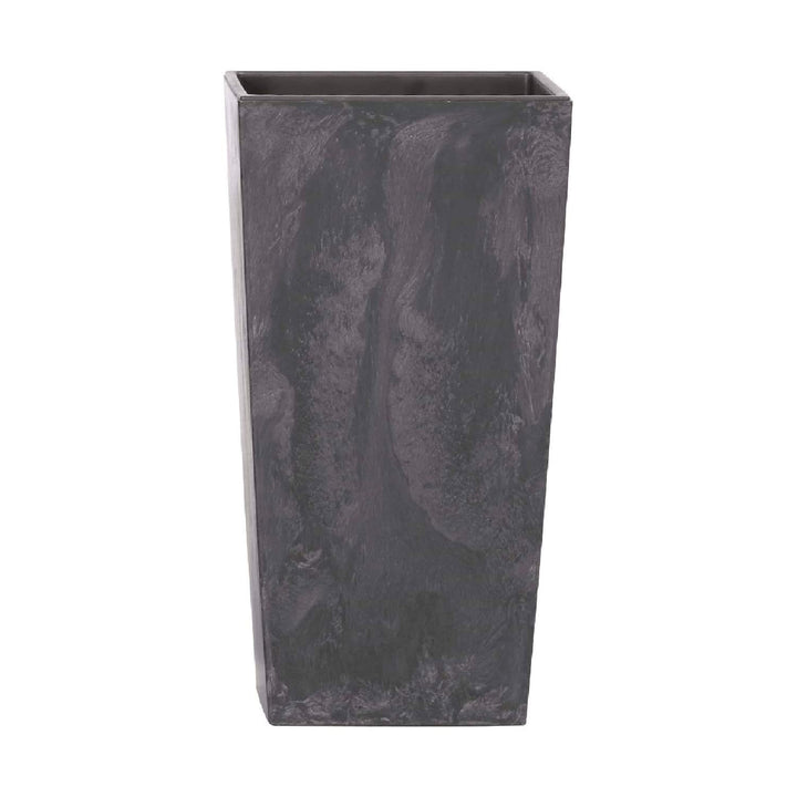 Maceta alta 35 L Prosperplast Urbi Square Effect de plástico CON depósito en color Antracita, 55 (al