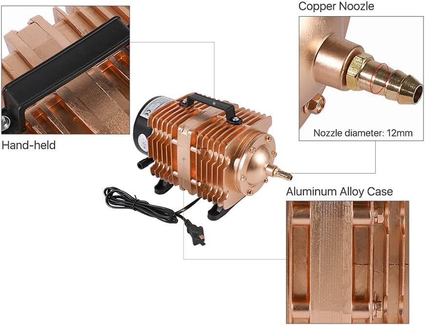 Cloudray 160W Elektromagnetischer Luftkompressor 140L/min Luftpumpe 230V 50Hz für CO2 Lasergravur un
