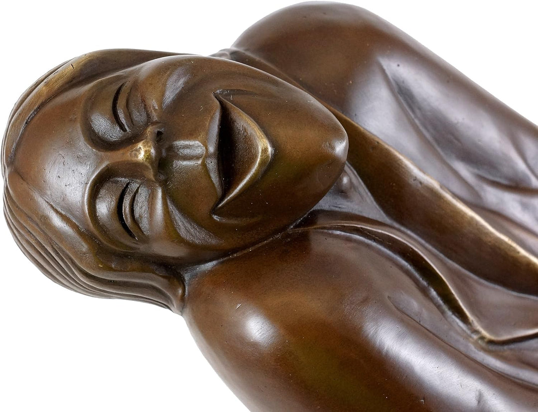 Kunst & Ambiente - Bronzefigur - Lachende Alte (1937) - Ernst Barlach Skulptur - Limitierte Edition