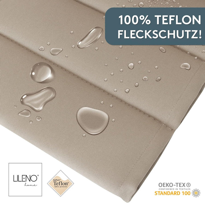 LILENO HOME Gartenstuhl Auflagen als [2er Set - Niedriglehner] in Sand Sundance - Bequeme Liegen als