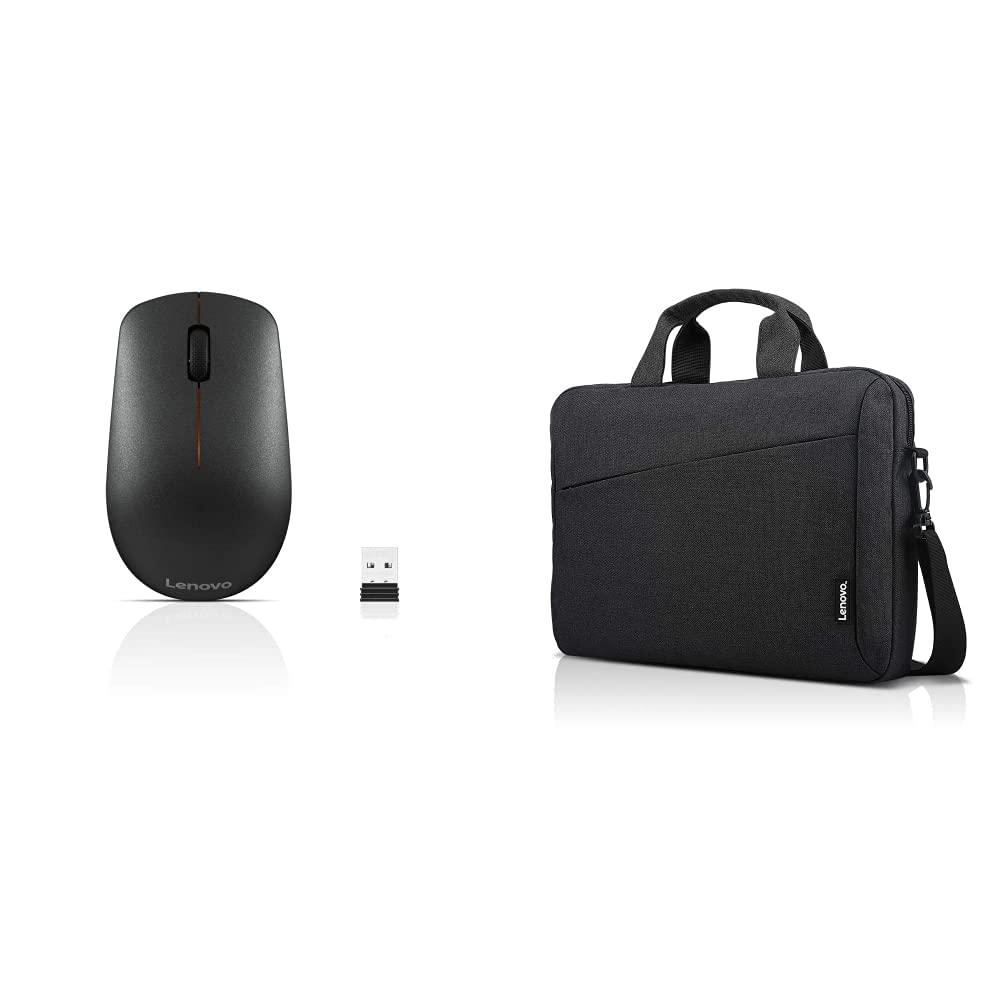Lenovo 400 kabellose Maus - beidhändiges Design, Nano-USB-Anschluss, kompatibel mit Windows-Laptops