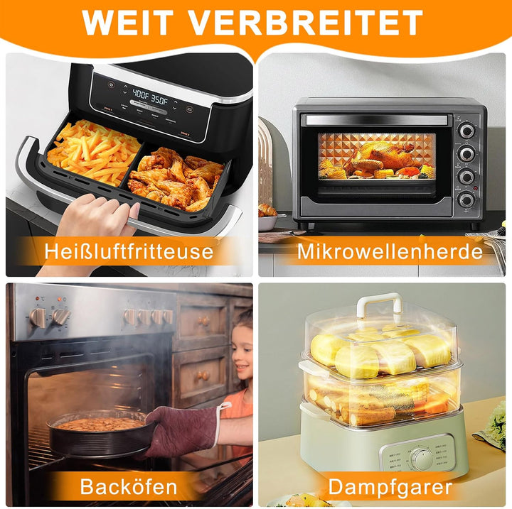 Heissluftfritteuse Zubehör für Ninja Af500EU 10,4 L, 3 Stück Silikonform Für Heissluftfritteuse Zube