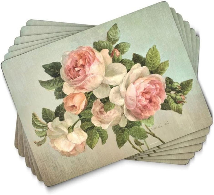 Pimernel 6 Medium Placemats-Antique Roses- Antique Roses-6 Medium Placemats-30,5 x 23,0