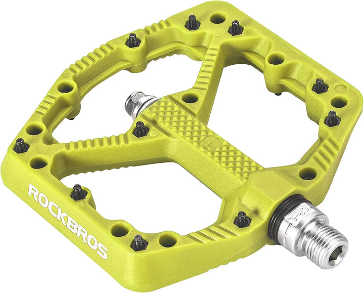 ROCKBROS Fahrradpedale Nylon MTB Pedale rutschfest Verschleissfest 9/16’’ Pedale für MTB, Rennrad, E
