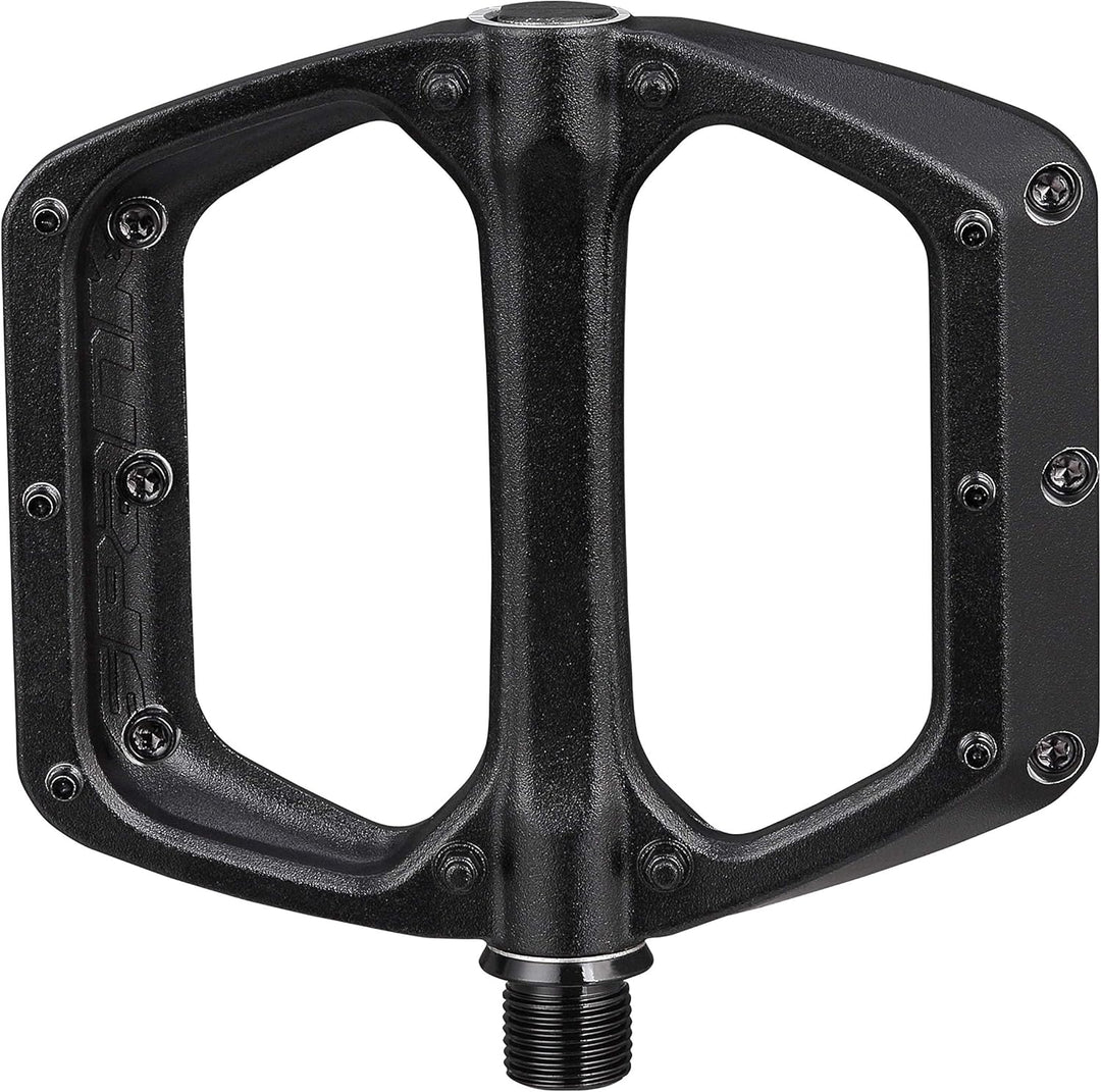 Spank Spoon Dc Flache Pedale für Mountainbike/E-Bike/Cycle 100x105mm Schwarz, 100x105mm Schwarz
