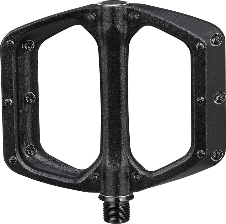 Spank Spoon Dc Flache Pedale für Mountainbike/E-Bike/Cycle 100x105mm Schwarz, 100x105mm Schwarz