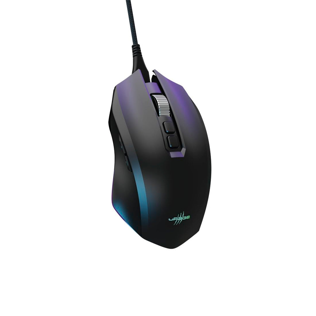 uRage Gaming-Maus „Reaper 800 8K“ kabelgebunden, 26.000 DPI, 8.000 Hz, RGB | Maus schwarz, Pixart-Se