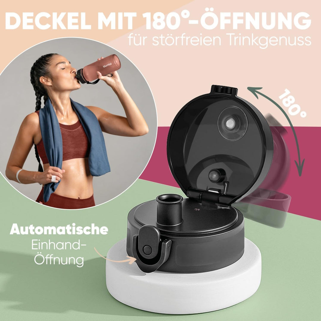 Blumtal Premium Trinkflasche 1l - bruchsichere &amp; auslaufsichere Trinkflasche Sport &amp; Outdoor - Sport