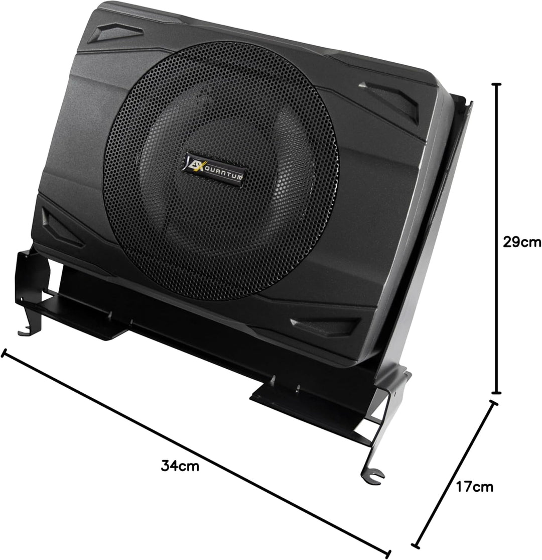 ESX QXF201P - 20 cm (8”) Subwoofer-System PASSIV kompatibel mit FIAT Ducato | incl. Montagekonsole |