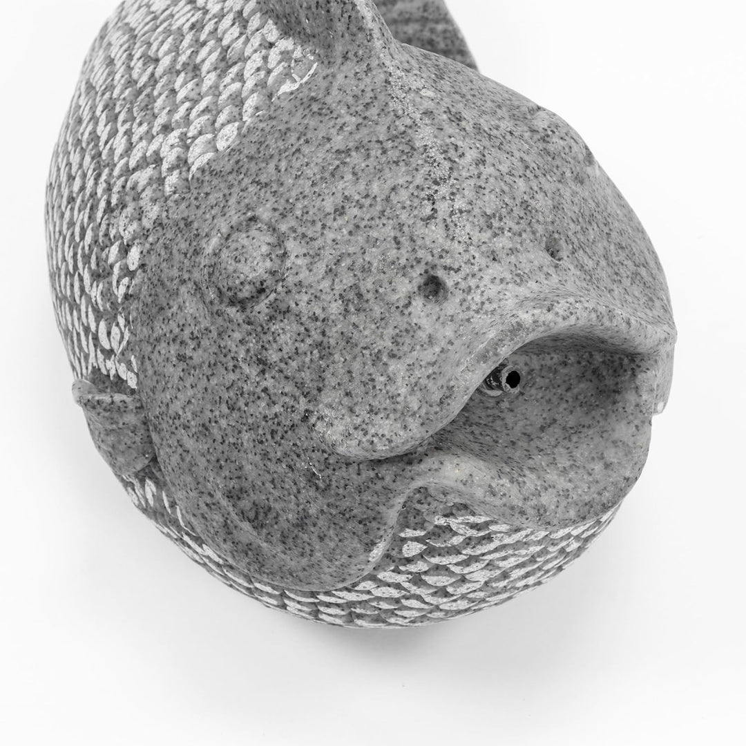 Esotec Wasserspeier-Figur Fisch EINZELFIGUR | Teichfigur Gartenstatue Gartenfigur Springbrunnen-Figu