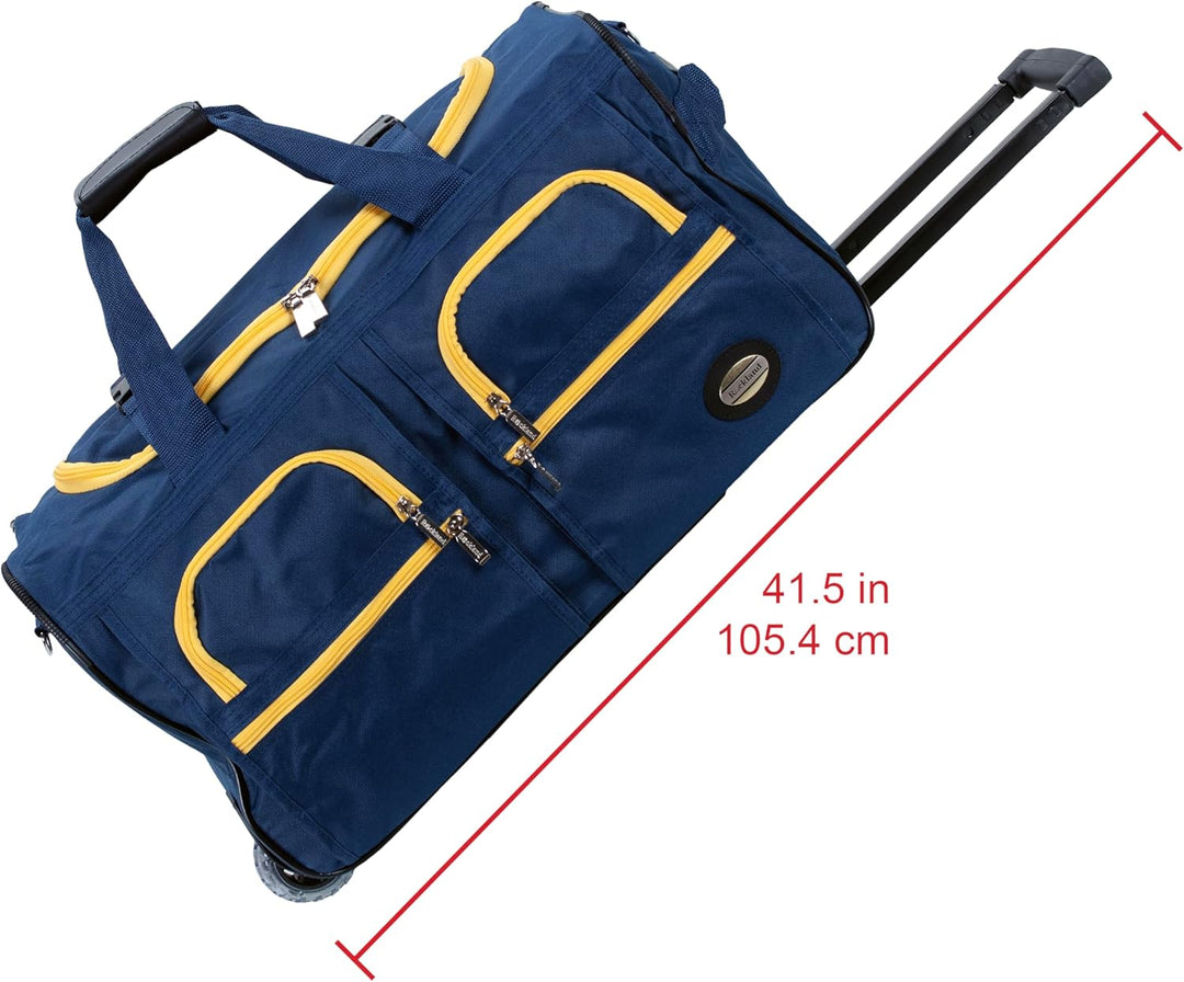 Rockland Seesack zum Rollen, Marineblau, 22-Inch, Reisetasche mit Rollen 22-Inch Marineblau, 22-Inch