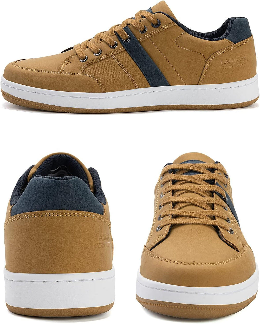 LANGDU Freizeitschuhe Herren Sneaker Walkingschuhe Leichtgewicht Atmungsaktive Sportschuhe Sneakers