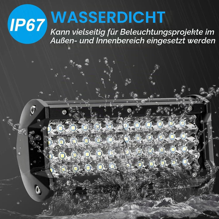 Kraumi LED Arbeitsscheinwerfer 7 Zoll 288W Cree LED Zusatzscheinwerfer 12V 28,700lm Auto Scheinwerfe