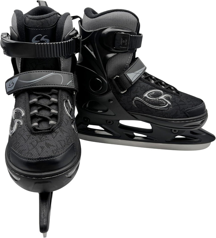 Cox Swain verstellbare Schlittschuhe Crystal, Eislaufschuhe für Kinder, Jugendliche und Erwachsene b