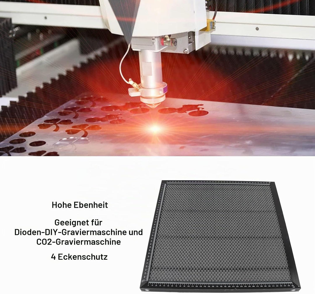 Laser Honeycomb Arbeitstisch,Laser Arbeitsbett 15,75 x 15,75 Zoll,Schnelle Wärmeableitung,Waben Lase