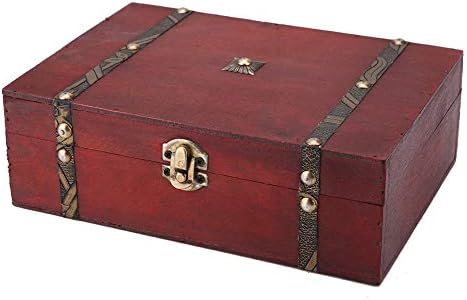 Pssopp Vintage Aufbewahrungsbox Antike Lebewesen Veranstalter Vintage Holzschmuck Aufbewahrungsbox f