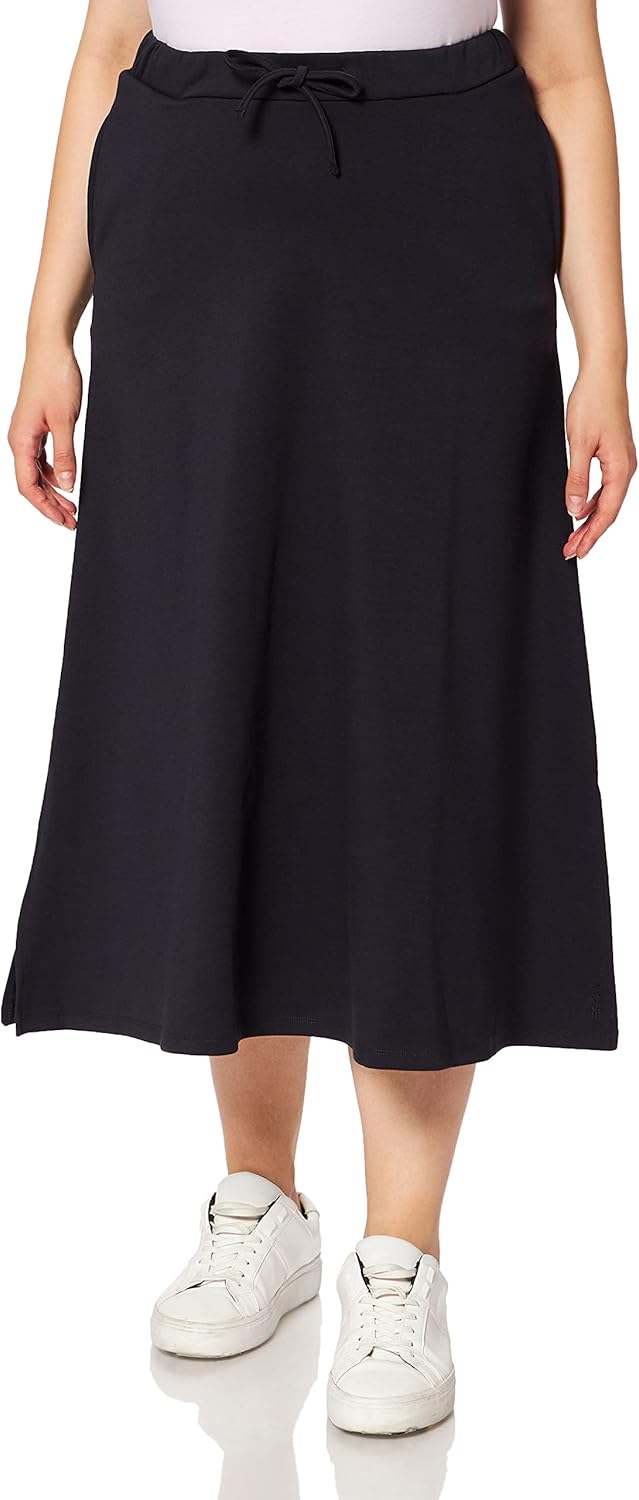ESPRIT Maternity Damen Skirt Knitted Long Utb Rock 42 Night Sky Blue - 485, 42 Night Sky Blue - 485