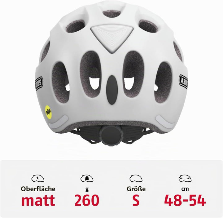 ABUS Kinderhelm Youn-I MIPS - Fahrradhelm mit Licht, Reflektoren und Aufprallschutz (MIPS) - für Mäd