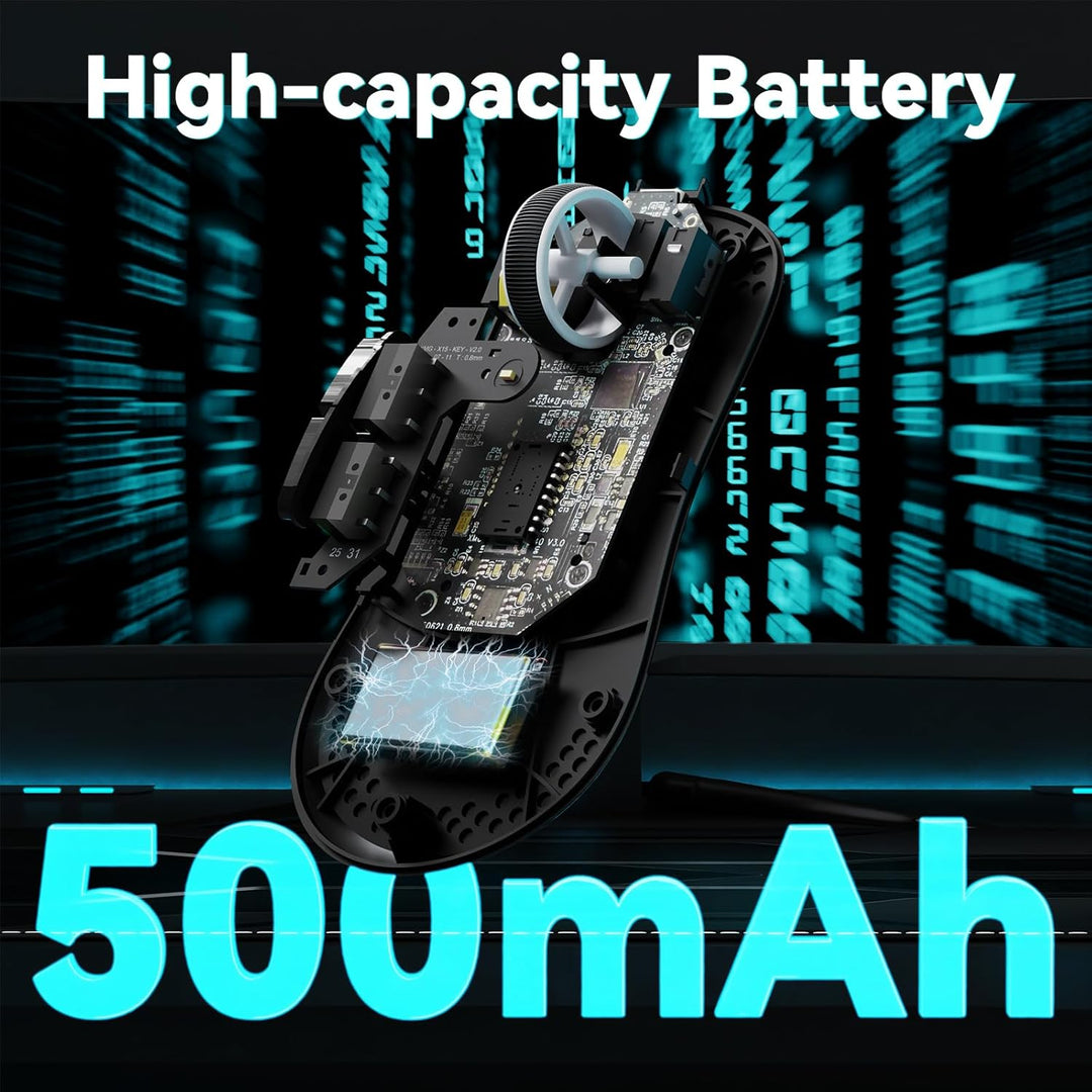 ATTACK SHARK V5 Kabellose Gaming Maus 53g, 20000 FPS, Optische Schalter, PAW3950MAX 42K DPI Sensor,
