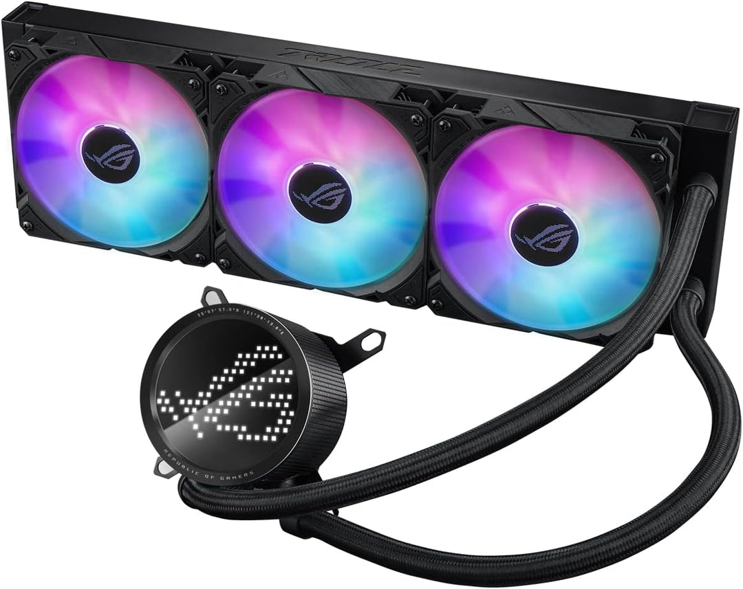 ASUS ROG Ryuo III 360 RGB All-in-One-Flüssig-CPU-Kühler (3x adressierbare 120 mm Radiatorlüfter, Ani