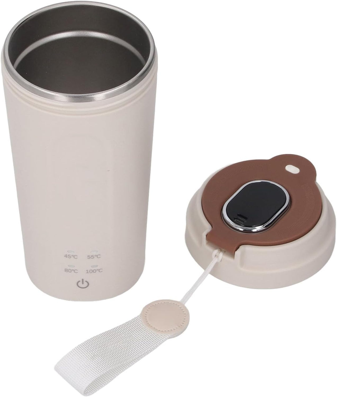 Tragbarer Elektrischer Wasserkocher, Kleiner Reise-Wasserkocher, Edelstahl, 500 Ml, 300 W, Wiederauf