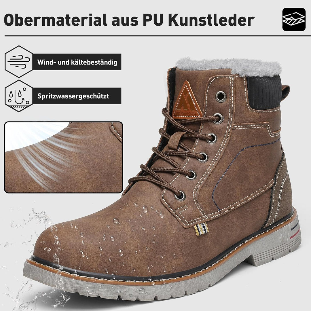 Mishansha Winterschuhe Herren Stiefel Warm Gefüttert Winterstiefel Damen Wasserdicht Outdoor Schnees