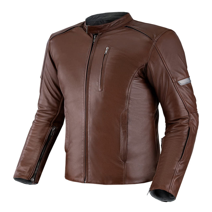 SHIMA HUNTER Motorradjacke Herren | Vintage Biker-Lederjacke Belüftet mit CE Rücken, Schulter und El