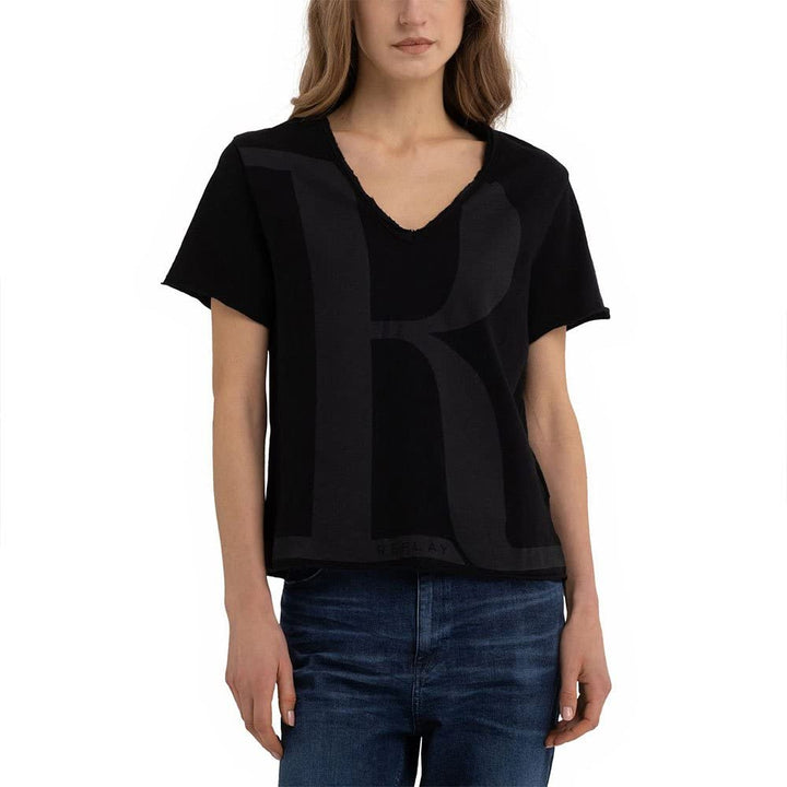 Replay Damen T-Shirt XS 098 Black, XS 098 Black