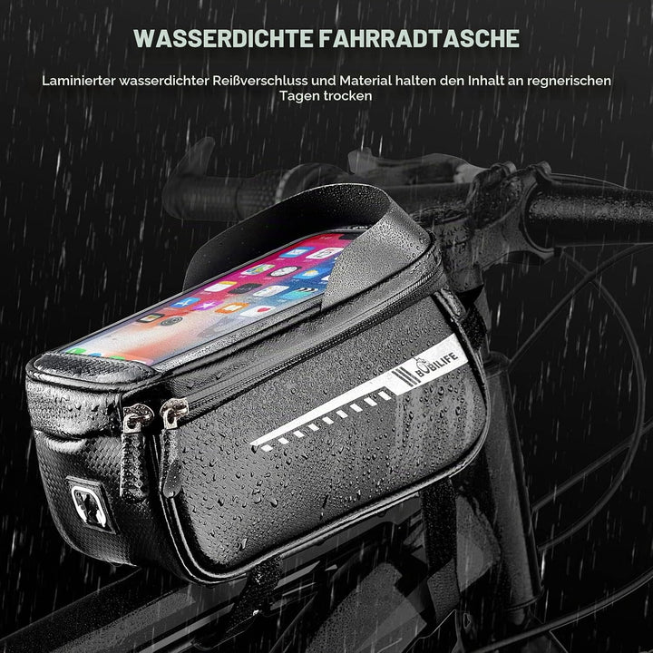Fahrrad Front Rahmen Telefonhalter Tasche - Fahrrad Wasserdichtes Oberrohr Radfahren Handy GPS Mount