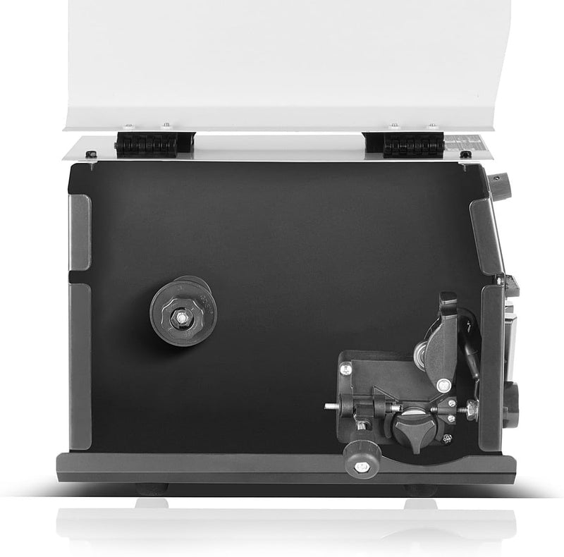 STAHLWERK Mini FLUX 120 ST Vollausstattung Fülldraht Schweissgerät mit synergischem Drahtvorschub fü