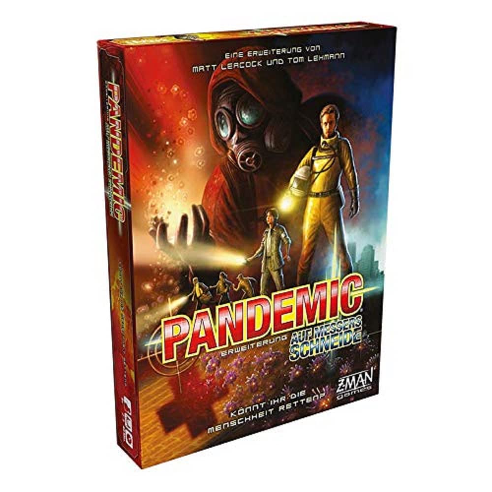 ZMan | Pandemic – Auf Messers Schneide | Erweiterung | Kennerspiel | Brettspiel | 2-5 Spieler | Ab 8